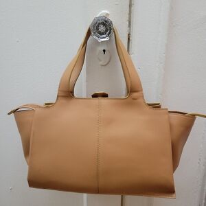 Vittoria Napoli large Italian‎ leather satchel.Timeless Quiet Luxury